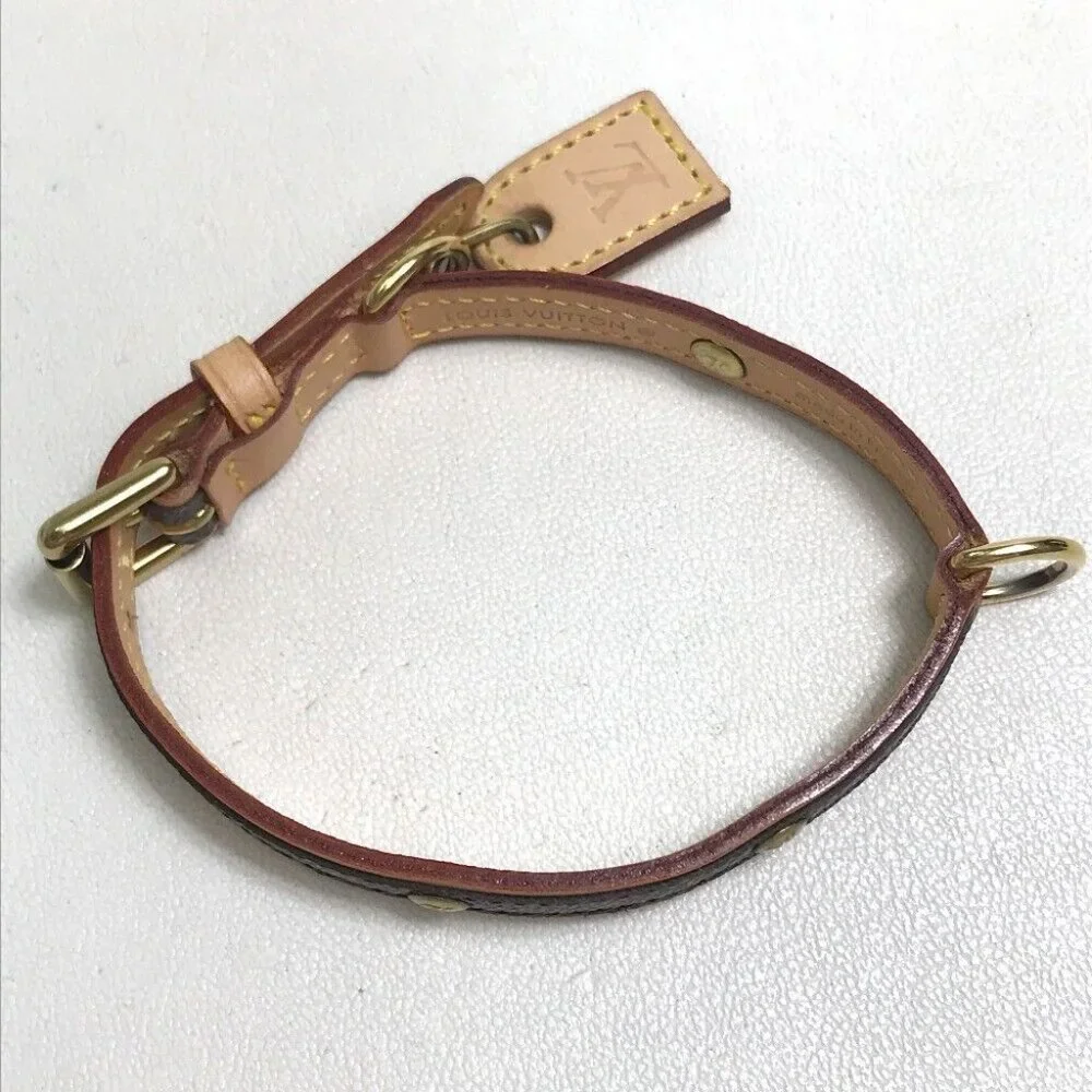 LOUIS VUITTON M58072 Monogram Collier BaxterPM Dog Collar